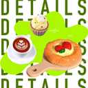 5 x Cup Lid Accessories for Stanley 40 Oz Cup With Silicone Straw Cap, Charms for Tumblers, Miniature Cake Pie & Coffee Decorations for Special Gifts