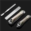 2 x FERYES Nail Clippers Set - Premium Quality Stainless Steel Toenail and Fingernail Clipper for Manicure - 4PCS Nail Care Tool Kit