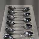 12 Pcs Teaspoons Set, Food-Grade Stainless Steel Spoons Silverware, Cutlery Tea Spoons, Durable Dessert Spoons, Metal Spoon for Home, Kitchen or Restaurant, Mirror Polished, Dishwasher Safe 6.7 Inch