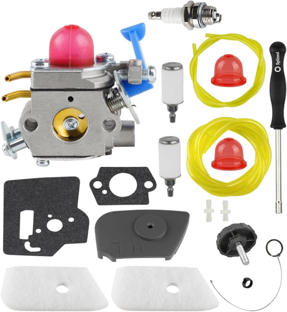 128 LD Carburetor for Husqvarna 128LD 128CD 128L 128R 128RJ Weed Eater Trimmer Parts 545081848 Carburetor Replace for Zama C1Q-W40A 545081850 With 128LD Air Filter Cover Tune up Kit