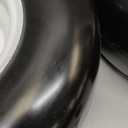 13x6.50-6 Flat Free Lawn Mower Tire and Wheel, Solid Smooth Zero Turn Mower Front Tire Assembly, with 3/4" & 5/8" Bearing, 4"-6.5" Centered Hub, Compatible with Lawnmower Garden Tractor, 2 Pack