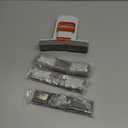 Mini Foldable Desktop Mop, Mini Mop for Small Spaces, Portable Cleaning Sponge Mop for Bathroom, Kitchen, Countertops, Glass, Tile - Wet/Dry Use with One-Hand Squeeze Handle & Replaceable Head (White)