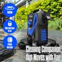 4800PSI PowerWasher with 4 Quick Connect Nozzles, Foam Cannon for Car, Lane, Patio Cleaning