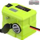 Step Down Adapter for Ryobi Battery, 18V to 12V Converter Voltage Regulator from 18V to 5V-13V Adjustment DIY Power Supply, with 16 AWG Wire, Connection Terminal,Cigarette Lighter Socket