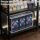 2PCS Clear Acrylic Case for 3 MTG Commander Decks, TCG Display Storage Box
