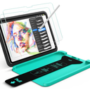 ESR 2 Pack Armorite Paper-Feel Screen Protectors for iPad Pro 11 Inch (M5/M4) 2025/2024, Military Grade Protection, 9H Matte Tempered Glass Film with Ultra Fit Tray, Write Like on Paper, Anti-Glare