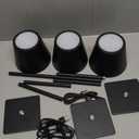 UME 3 Pack Cordless Table Lamp, Battery Operated Lamp - Portable Waterproof Rechargeable Table Lamp w/ 3 Color Temps & Stepless Dimming for Dinner, Desk, Cafe, Outdoor (Black)