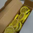 60 Pcs Fake Lemons Decor Mini Simulation Fruit Lemon Slices Artificial Plastic Fruit Model Decorative Ornament Fruit Party Decorations for Summer Wedding Festival Decoration Photography Props
