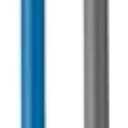 BlenderBottle Stay-In-Bottle Reusable Silicone Straws for BlenderBottle Shaker Bottles, Black and Blue (2 Pack)