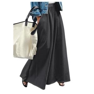 RoseSeek Women's Wide Leg Sweatpants High Elastic Waist Flowy Palazzo Pants Loose Baggy Pants Bottoms Deep Grey X-Large