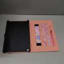 Tablet Case for All New 10 & 10 Plus, 360 Degree Rotating Stand Cover with Auto Sleep/Wake & Pencil Holder, Marble Rose Gold