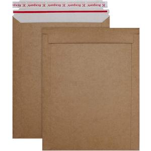 20 Pack brown Kraft Rigid Mailers, 7.5x9.5 inches Self Seal Photo Document Mailers Premium Cardboard Keep Flat Envelopes for Photos, Pictures, Papers CD