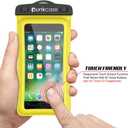 Waterproof Phone Pouch, PunkBag Universal Floating Dry Case Bag for Most Cell Phones incl. iPhone 8 Plus & Samsung Galaxy S9 | Perfect for Keeping Your Cellphone & Valuables Dry and Safe (Yellow)
