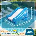 EKEPE Inflatable Water Slide for Pool, Heavy Duty Pool Slide with Water Sprayer for Kids Family Summer Play, Durable Blow Up Backyard Water Slide for Parties, In-ground or Above Ground Pools - Blue