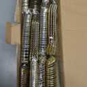 N9R 300PCS Gold Plastic Silverware, Heavy Duty Gold Plastic Cutlery Set Disposable Flatware Dinnerware, 100 Forks, 100 Spoons, 100 Knives, Perfect for Party, Wedding and Daily Use