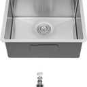 21 Inch Kitchen Sinks Undermount - 21 x 18 Inch Undermount Stainless Steel Bar Sink 16 Gauge Small Single Bowl Stainless Steel Outdoor Wet Bar & Prep Sink Basin 21 x 18 x 9 Inch