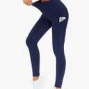 THE GYM PEOPLE Thick High Waist Yoga Pants with Pockets, Tummy Control Workout Running Yoga Leggings for Women, Size Large