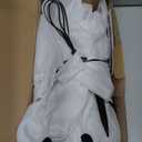 3-Pack Ghost Solar Powered Halloween Decorations Outdoor, Auto On/Off, Solar Halloween Lights for Garden Pathway Porch Yard Walkway Lawn Party Decor, 8 Modes & Waterproof Outdoor Halloween Decorations