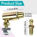 2 Sets Throttle Disconnect, Quick Release Ball Joint, 10-32 in Female Thread Compatible with Allstar Throttle Cable Ball End, Throttle Cable End, Steel Carburetor Connecting Rod