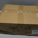 SNTD Dish Drying Rack, Expandable Dish Rack for Kitchen Counter, Stainless Steel Dish Drainer with Drainboard Set and Utensil Holder (White)