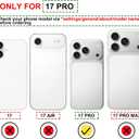 Compatible with iPhone 17 Pro Case with Card Holder Cute Shockproof Drop Protection Phone Wallet Slot Cover Cases for Women - Blue Purple Marble Stone
