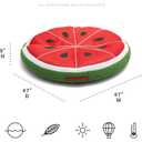 Big Joe Fruit Slice Float No Inflation Needed Pool Lounger, Watermelon Mesh, Quick Draining Fabric, 4 feet Big