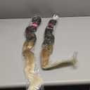 Ombre Pre stretched Braiding Hair, 36 Inch 4 tones Braid Hair Extensions, 8 packs Multi Color Blend Braiding Hair Pre-stretched, Crochet Hair Braiding(36''-8packs, 1b/30/27/613)