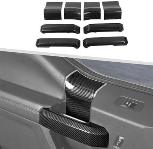 HOCSTONE for F150 Inner Door Handles Covers & Door Handle Panel Trim Carbon Fiber Black for Ford F150 2015 2016 2017 2018 2019 2020