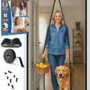 Premium Magnetic Screen Door, Heavy-Duty Reinforced Mesh, Ultra-Dense Weave, Smooth Auto-Close, Pets & Kids Hands-Free, No-Gap Seal, Size: Screen 74"x82"