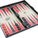 5 in 1 Magnetic Chess Checkers Dominoes Backgammon and Cards Set, Mini Travel Size Multi Board Games
