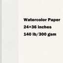 15 Sheets Large Watercolor Paper 140LB/300GSM Cotton Drawing Paper 24 x 36, Texture Blank Painting Paper for Student Artists School Studio Craft DIY