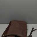 OPCAKM Women's Fuzzy Fleece Vest Oversized Sleeveless Sherpa Jacket Warm Button Down Gilet Outerwear with Pockets (Large, Brown)