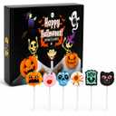 Fruidles Halloween Lollipop Suckers Candy, Spooky Candies, Great for Halloween Party Goody Bag Fillers, Individually Wrapped (12-Pack) (EXP 08/10/26)