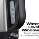 Hamilton Beach Electric Tea Kettle, Water Boiler & Heater, 1 L, Cordless, Auto-Shutoff & Boil-Dry Protection, Stainless Steel (40998)