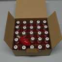 Bokoiuu C9 Christmas Replacement Bulbs, Vintage Red LED Bulb for C9 Christmas String Lights, 0.6W Night Light Bulb for E17 Base - 25 Pack