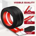 Kikerike 1.6 Inch x 10 Feet Wall Corner Protector Peel and Stick Corner Trim Molding Strip Self Adhesive wall Edge Protectors Guards for Edge Ceiling, Black