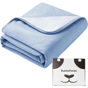 BubblePanda Rayon Made from Bamboo Baby Blanket for Boys Girls Neutral Soft Crib Blanket Toddler Quilt Comforter Newborn Nursery 30 x 40 Inch Blue (Slate)
