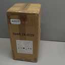 TRIROCKS Large Outdoor Lanterns 17" Decorative Candle Lantern Black Metal Hanging Lantern with LED Flickering Flameless Timer Candle for Home Garden Modern Farmhouse Patio Front Porch Decor (No Glass)