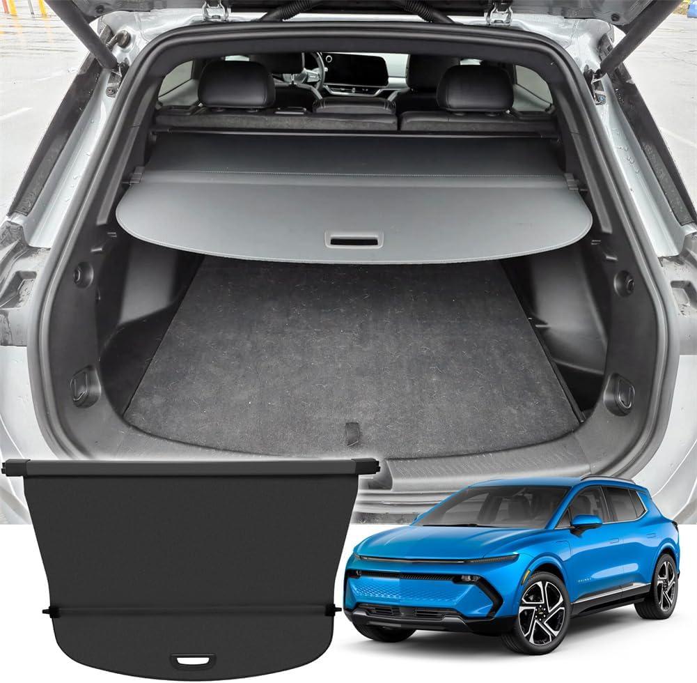 Retractable Cargo Cover for Chevrolet Equinox EV 2024 2025 2026 Security Shade Tonneau Cover Anti-Peeping Luggage Privacy Screen Black(Not for Equinox)