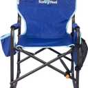 SUNNYFEEL Small Camping Chair, Portable Folding Aluminum Directors Chairs Lightweigh with Cup Hold, Pocket for Beach,Trip,Picnic,Outdoor Sports Events Foldable Camp Lawn Chair with Backpack Straps, 15.5" x 16.5" x 24.5"