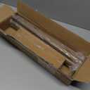 Wood Curtain Rods for Windows: 1 Inch Diameter Heavy Duty Adjustable White Curtain Rod 48" to 84"4-7ft), Wood Grain Pattern Blackout Wrap Around Room Darkening Drapery Rod for Indoor and Outdoor