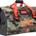 Waterproof Duffel& Luggage Bag - Motorcycle Dry Bag Tail Saddle Bags with Roll Top Closure,Large Storage Space,for Camping, Kayaking, Fishing & Traveling(Jungle, 40L)