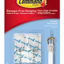 Command Clear Medium Wire Toggle Hook 2 lb Transparent 2 Hooks 3 StripsPack 