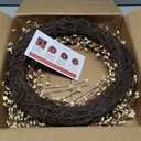 Artificial Twig Fall Front Door Wreath 24 Inch Autumn Cream Berry Wreath with Eucalyptus Leaves and Grapevine for Farmhouse Window Christmas Hanging Home Decor