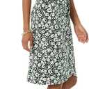 Amazon Essentials Women's Sleeveless Crossover Twist Neck Faux Wrap Dress (Dark Green Floral)