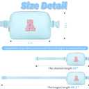 Gifts for Teen Girls Kids - Birthday Gifts for Girls,Friendship Gifts for Women,Friend Birthday Gifts for Women - Two Way Zipper Fanny Pack Crossbody Bag Belt Bag Cute Trendy Stuff - Blue,A