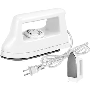 Mini Crafts Iron Handy Heat Press Machine Kit Portable with PVC Doormat for Heat Transfer, Charging Base Accessories for DIY T-Shirt Shoe Bag Vinyl Projects