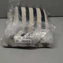 Collive Black and White Outdoor Rug 4'x 6', Patio Rug Washable Small Living Room Rug, Farmhouse Cotton Woven Area Rug Layered Welcome Doormat Floor Carpet for Front Door Bedroom