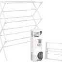 ZOES HOMEWARE 2026 Enhanced Clothes Drying Rack | Foldable Drying Rack Clothing for Laundry | Small Collapsible Portable Dryers for Laundry | Use for Indoor & Outdoor | White 37.5"x29"x12", 29" X 11.5" X 37.5"