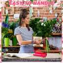 Professional Rose Stem Thorn Stripper & Leaf Remover Tool - Efficient Floral Cleaner for Home Gardening & Flower Shops - Upgraded Design for Easy Floral Arrangements (Red)